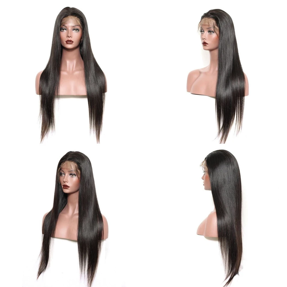 13x4 Lace Front Human Hair Wigs Long Straight Hair Wigs - View 4